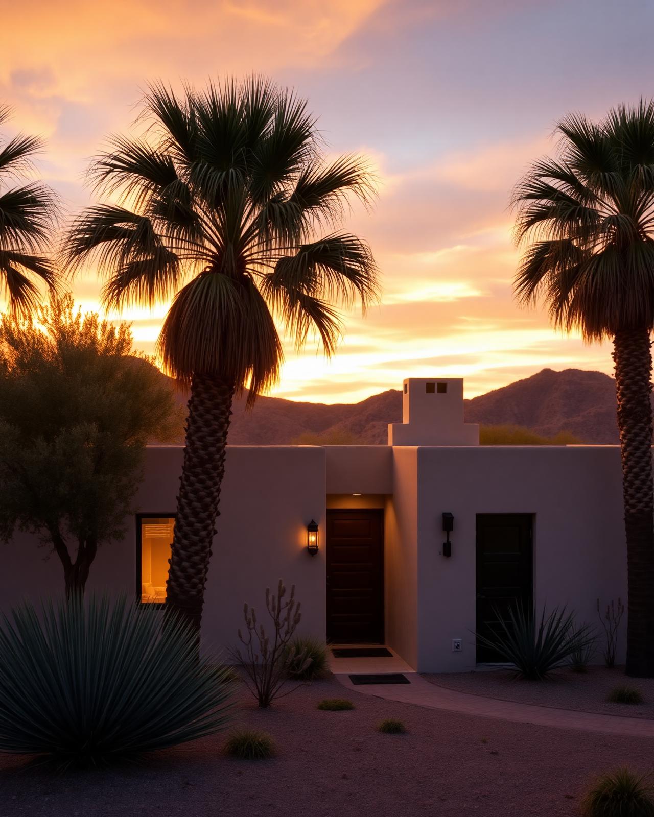 Arizona casita at sunset